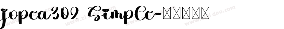 jopea302 Simple字体转换